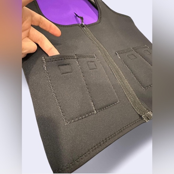 Black and purple FIT Weighted Vest for Women | Comfortable & Adjustable #outdoor - Picture 2 of 8